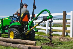Build a rail fence with a Rotomec Post Hole Digger.
