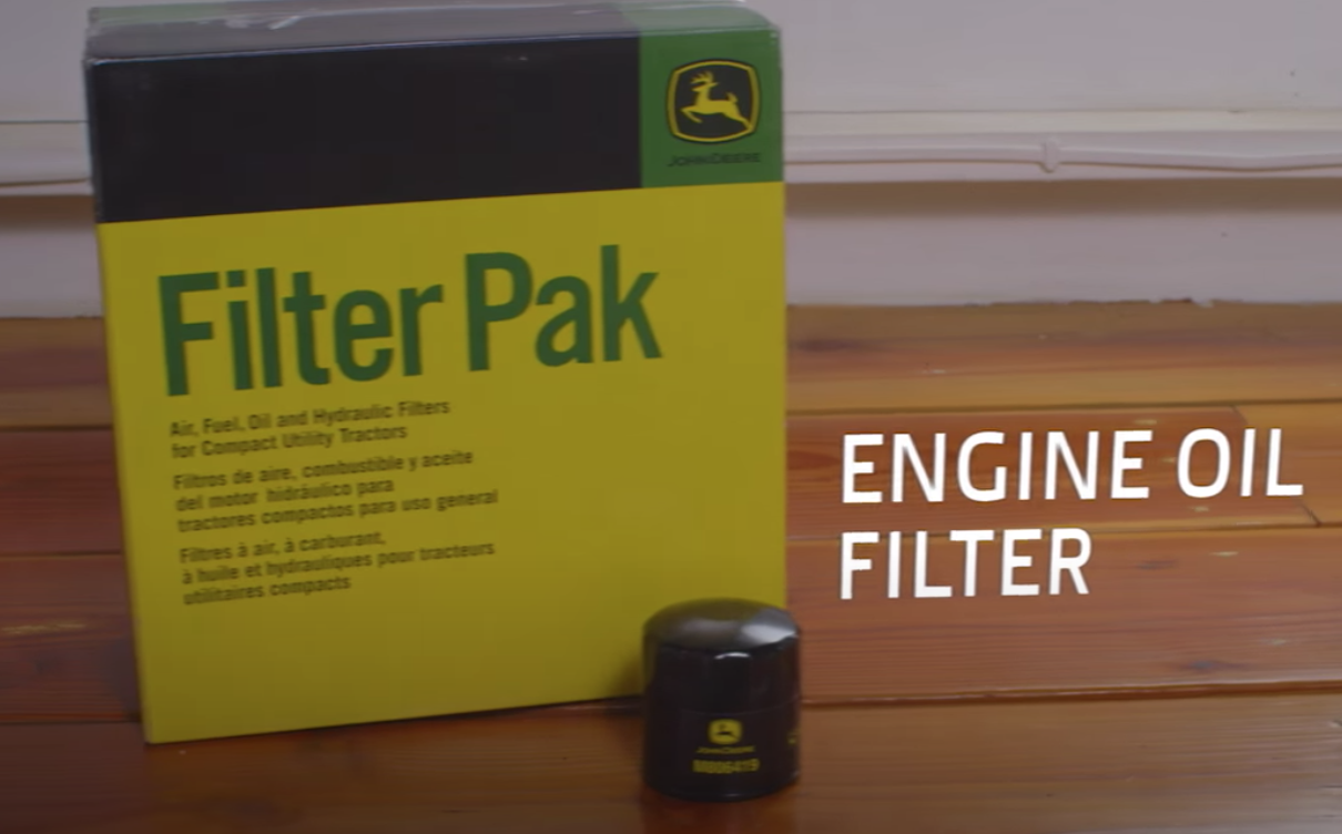 How to change your engine oil and filter on John Deere compact utility