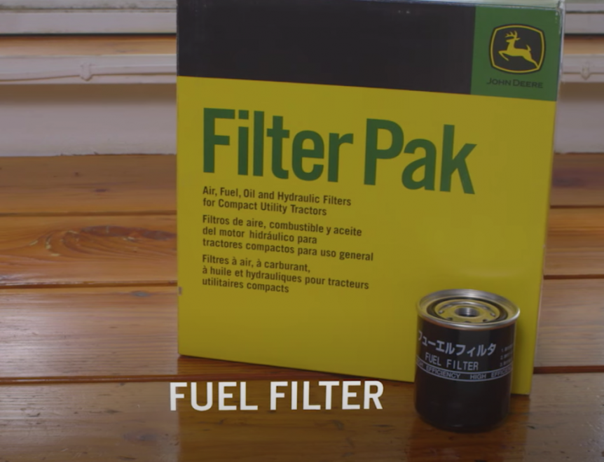 Changing the fuel filter in your John Deere Compact Utility Tractor