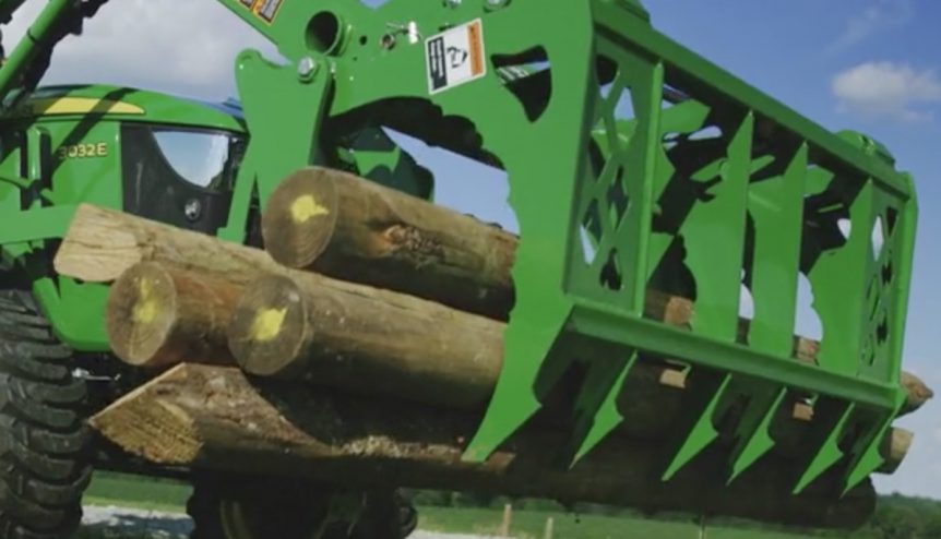 In this video, we’ll show you how to clean up a bunch of debris using a new tool for your loader, the Frontier mechanical grapple.